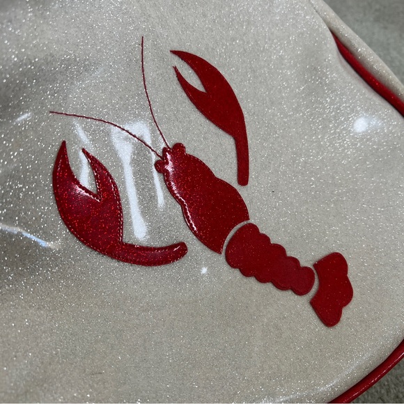 Lobster sparkle vinyl purse rough seas designs - Picture 3 of 5